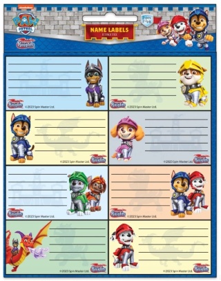 Naklejki nalepki na zeszyty 16 szt PSI PATROL