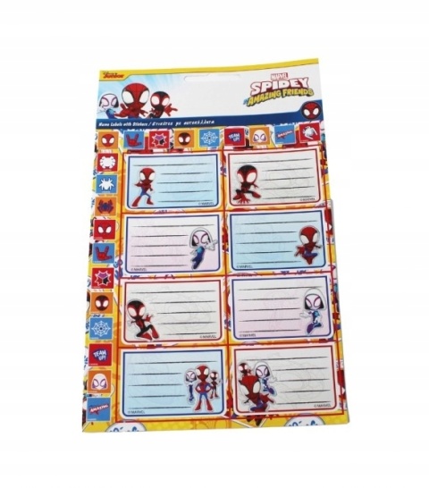 Naklejki nalepki na zeszyty 16 szt Spiderman Spidey