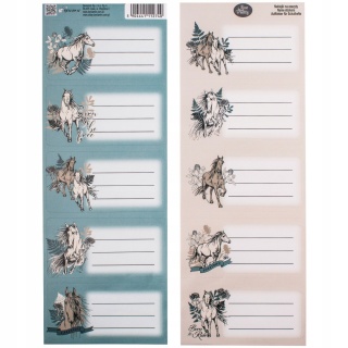 Naklejki nalepki na zeszyty koń konie koniki 10 szt