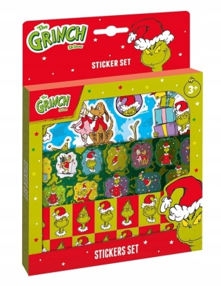 Naklejki świąteczne Grinch