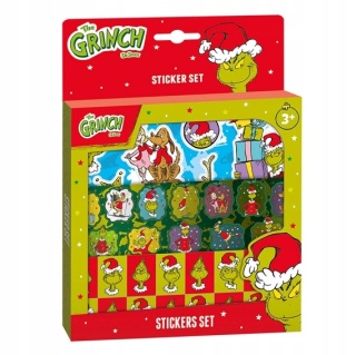 Naklejki świąteczne Grinch