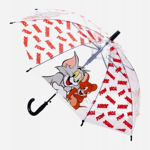 Parasol dziecięca parasolka automat Tom i Jerry foliowa Parasol dziecięca parasolka automat Tom i Jerry foliowa