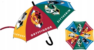 Parasol dziecięcy parasolka automatyczna foliowy HARRY POTTER 4 domy