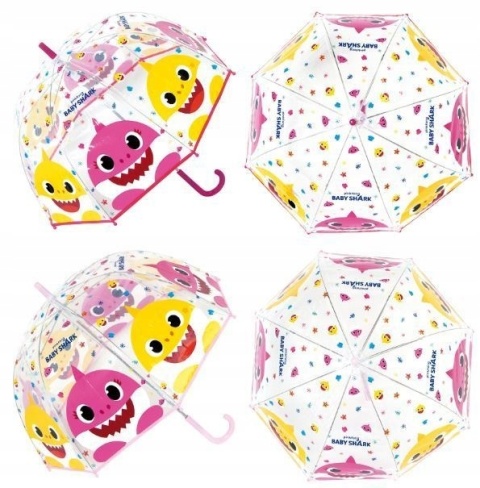 Parasol parasolka dziecięcy głęboki foliowy Baby shark