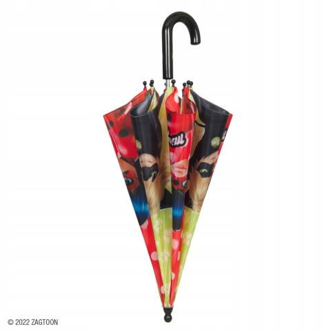 Parasol parasolka dziecięcy tekstylny BIEDRONKA I CZARNY KOT Perletti