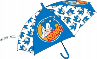 Parasol przeźroczysty foliowy automat jeż Sonic
