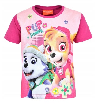 T-shirt bluzka dziecięca PSI PATROL SKYE koszulka bawełniana dziewczęca 122
