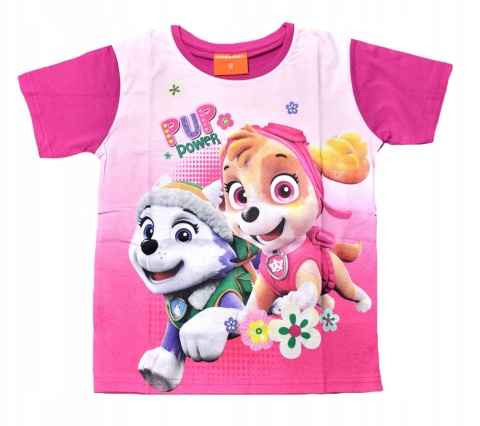 T-shirt bluzka dziecięca PSI PATROL SKYE koszulka bawełniana dziewczęca 128