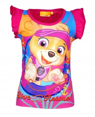 T-shirt bluzka dziecięca PSI PATROL SKYE koszulka bawełniana dziewczęca 98