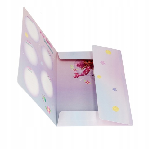 Teczka z gumką A4 na dokumenty KOCI DOMEK GABI Syrenkotka