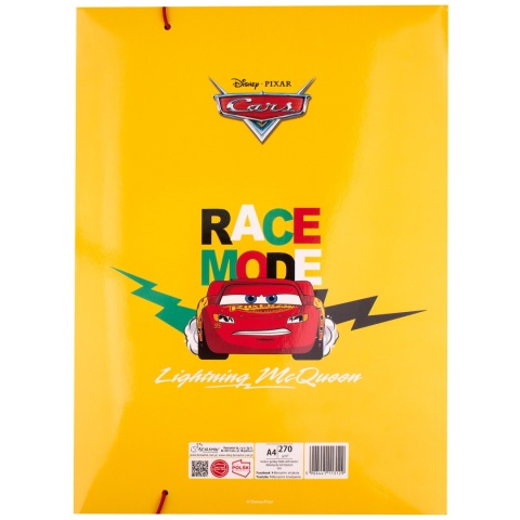 Teczka z gumką A4 na dokumenty rysunki Auta Zygzak McQueen
