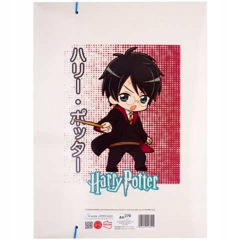 Teczka z gumką A4 na dokumenty rysunki Harry Potter w stylu manga