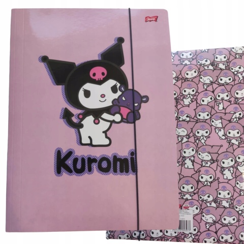 Teczka z gumką A4 na dokumenty rysunki Kuromi