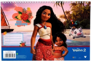 Vaiana Disney szkicownik na spirali blok rysunkowy A4 30k
