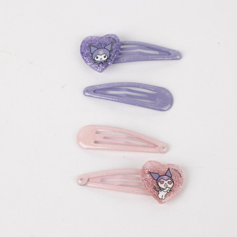 Zestaw do włosów gumki frotki spinki scrunchies Kuromi w saszetce