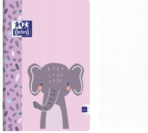 Zeszyt A4 OXFORD SŁOŃ trzy linia podwójna 32k