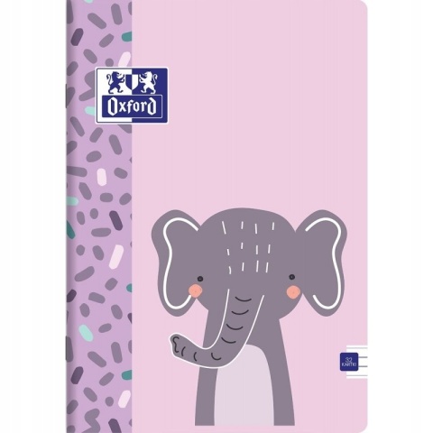 Zeszyt A4 OXFORD SŁOŃ trzy linia podwójna 32k