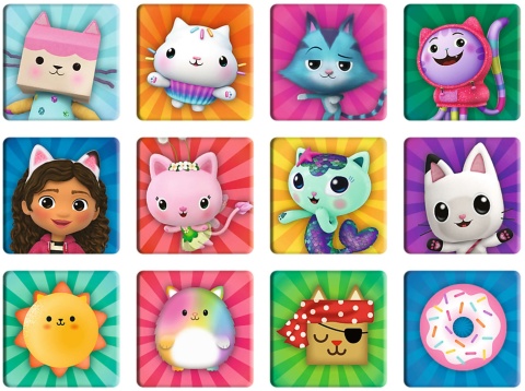 KOCI DOMEK GABI Trefl Puzzle 2w1 48 30 MEMO 24 el