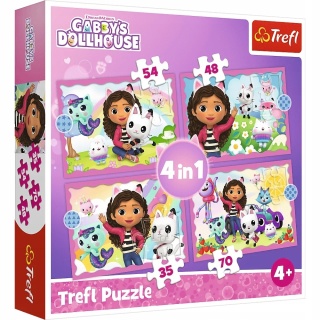 KOCI DOMEK GABI Trefl Puzzle 4W1 207 EL 34620