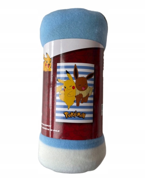 Koc kocyk polarowy narzuta POKEMON 100x140 cm