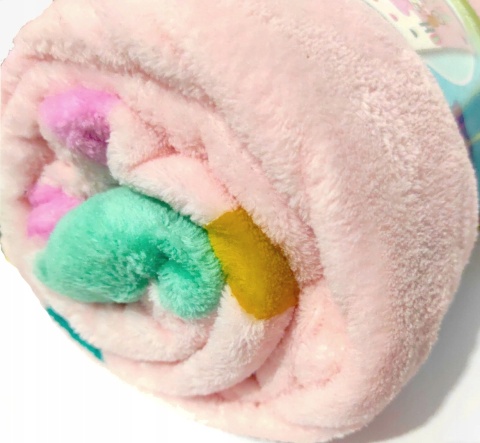 Kocyk koc coral puchaty ŚWINKA PEPPA 130X170