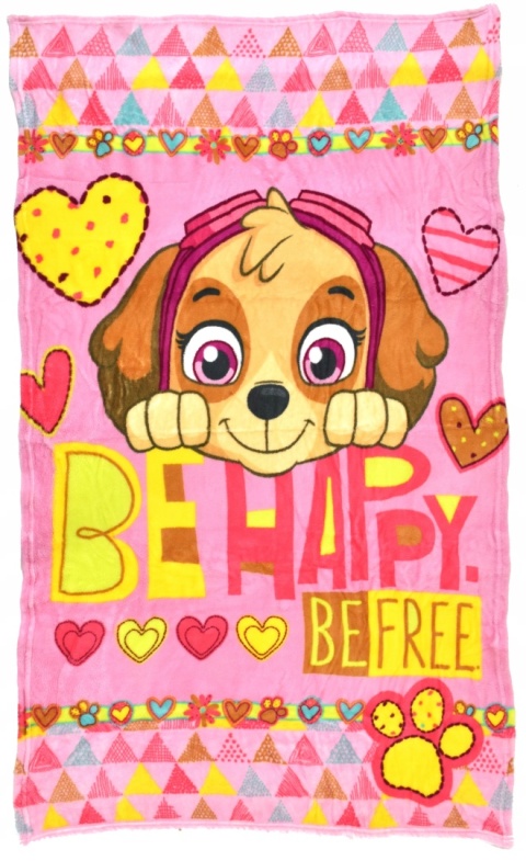 Kocyk koc miś coral PSI PATROL SKYE 100x140 cm