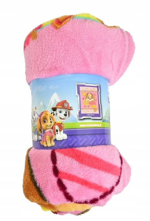 Kocyk koc miś coral PSI PATROL SKYE 100x140 cm