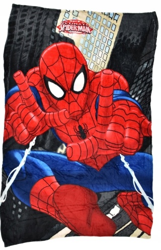Kocyk koc miś coral SPIDERMAN 100x140 cm
