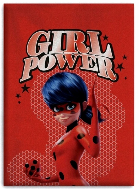 Kocyk koc polarowy BIEDRONKA I CZARNY KOT