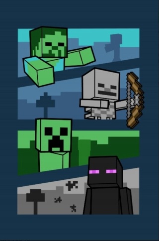 Kocyk koc polarowy MINECRAFT CREEPER 100x150 cm