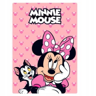 Kocyk koc polarowy MYSZKA MINNIE 100x140