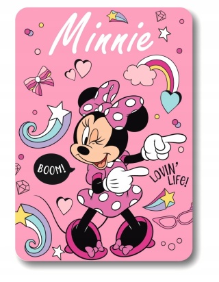 Kocyk koc polarowy MYSZKA MINNIE 100x140