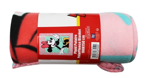 Kocyk koc polarowy MYSZKA MINNIE 100x150