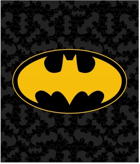 Kocyk koc polarowy coral miś BATMAN 120x150 Kocyk koc polarowy coral miś BATMAN 120x150