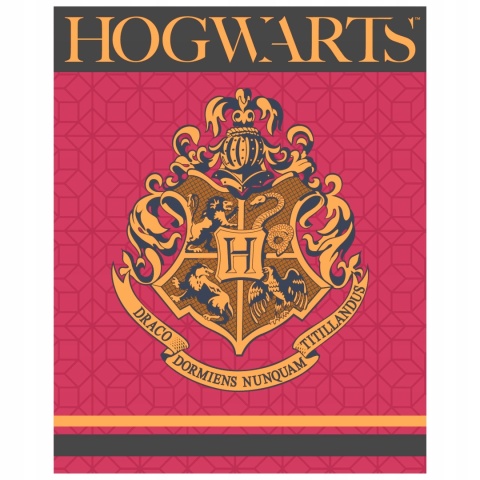 Kocyk koc polarowy coral miś HARRY POTTER 120x150