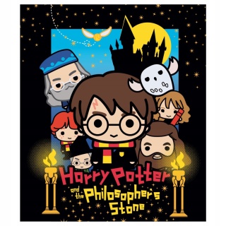 Kocyk koc polarowy coral miś HARRY POTTER 120x150cm