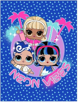 Kocyk koc polarowy dziecięcy LOL SURPRISE 130X170