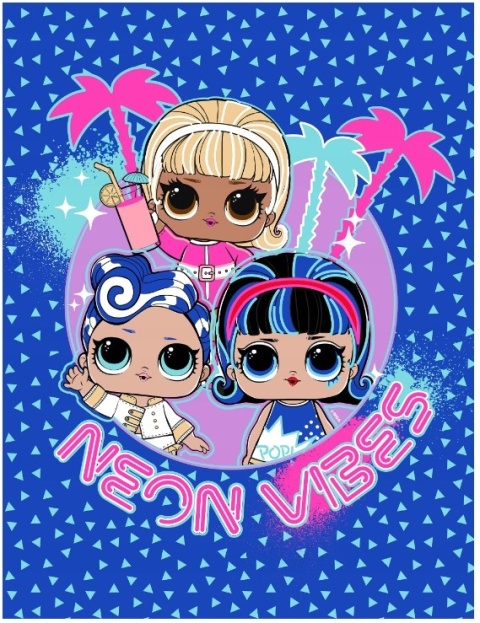 Kocyk koc polarowy dziecięcy LOL SURPRISE 130X170