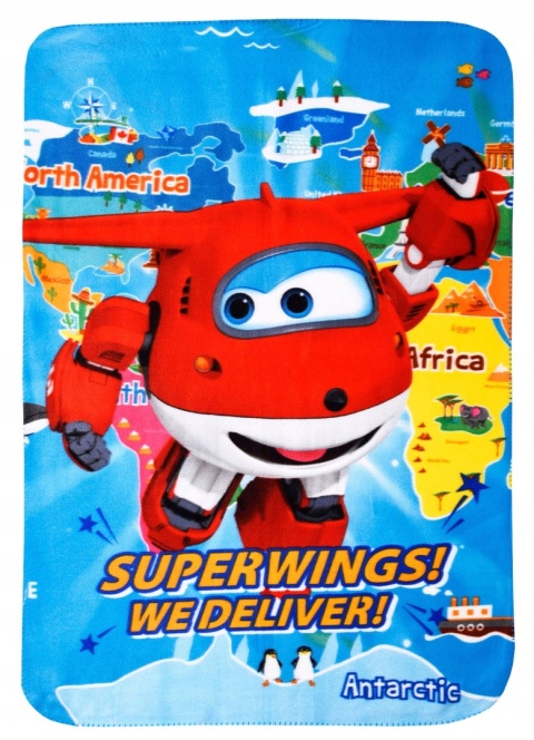 Kocyk koc polarowy dziecięcy SUPER WINGS