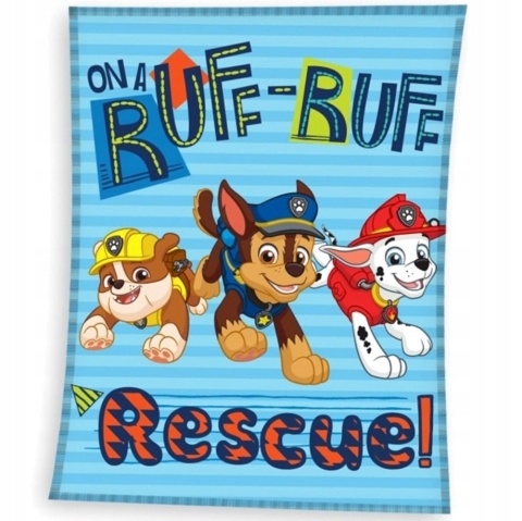 Kocyk koc polarowy narzuta PSI PATROL 100x140