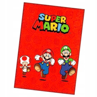 Kocyk koc polarowy pled narzuta Super Mario 100x140
