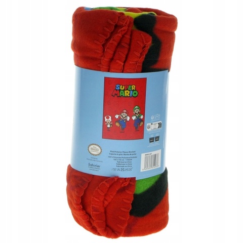 Kocyk koc polarowy pled narzuta Super Mario 100x140