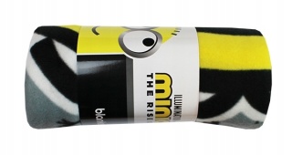 Kocyk polarowy narzuta MINIONKI pled 100x150 cm