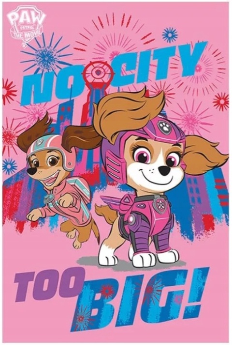 Kocyk polarowy narzuta PSI PATROL film 100x150 cm