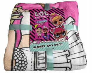 LOL SURPRISE kocyk koc polarowy miękki 100X150
