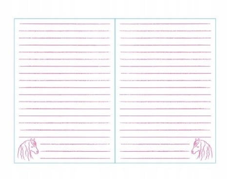 Notatnik pamiętnik zeszyt puchaty kudłacz różowy koń Hobby Horse