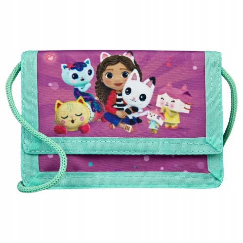 Portfel portfelik torebka KOCI DOMEK GABI na rzep