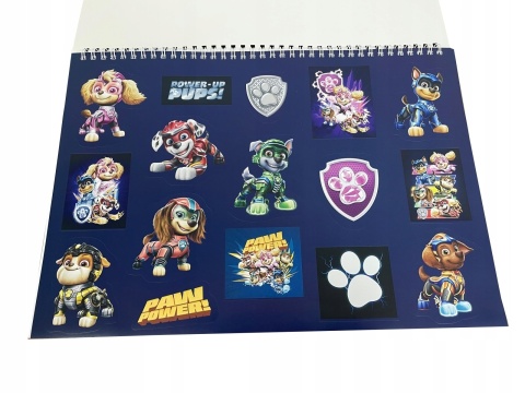 Psi Patrol pieski szkicownik na spirali blok naklejki 40 k