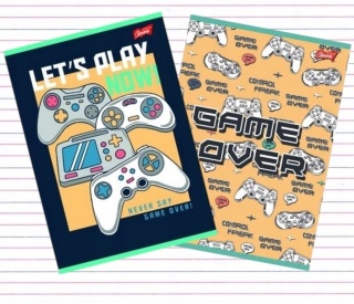 Zeszyt A4 32k do nauki pisania trzylinia trzy linia kolorowa Game Play