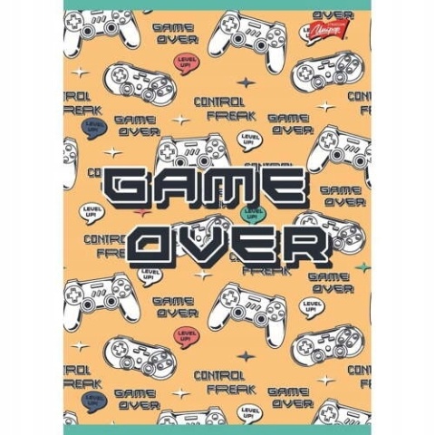 Zeszyt A4 32k do nauki pisania trzylinia trzy linia kolorowa Game Play